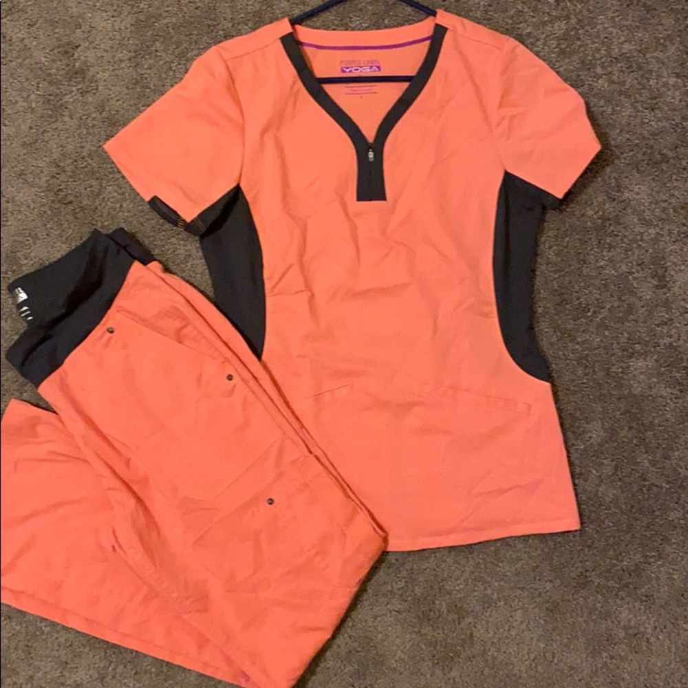 Purple label yoga scrub set